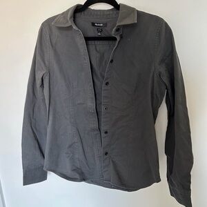 Madewell Gray Button Down Shirt